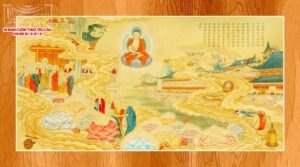 màn cuốn in tranh phật giáo