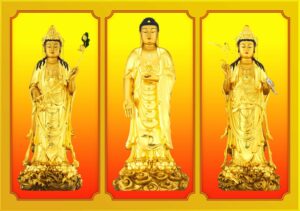 màn cuốn in tranh phật giáo