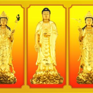 màn cuốn in tranh phật giáo