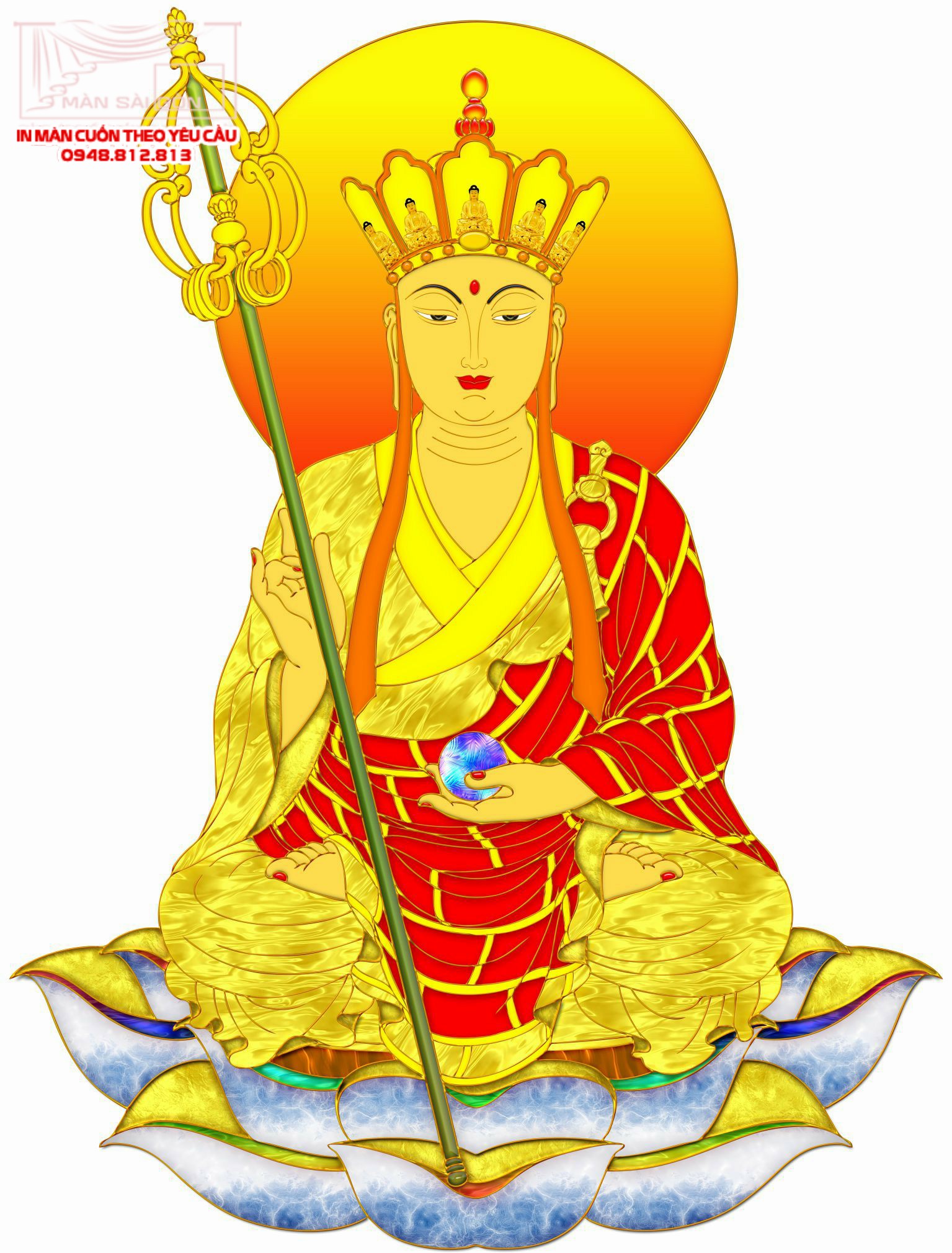 Man cuon in tranh - Màn cuốn in tranh