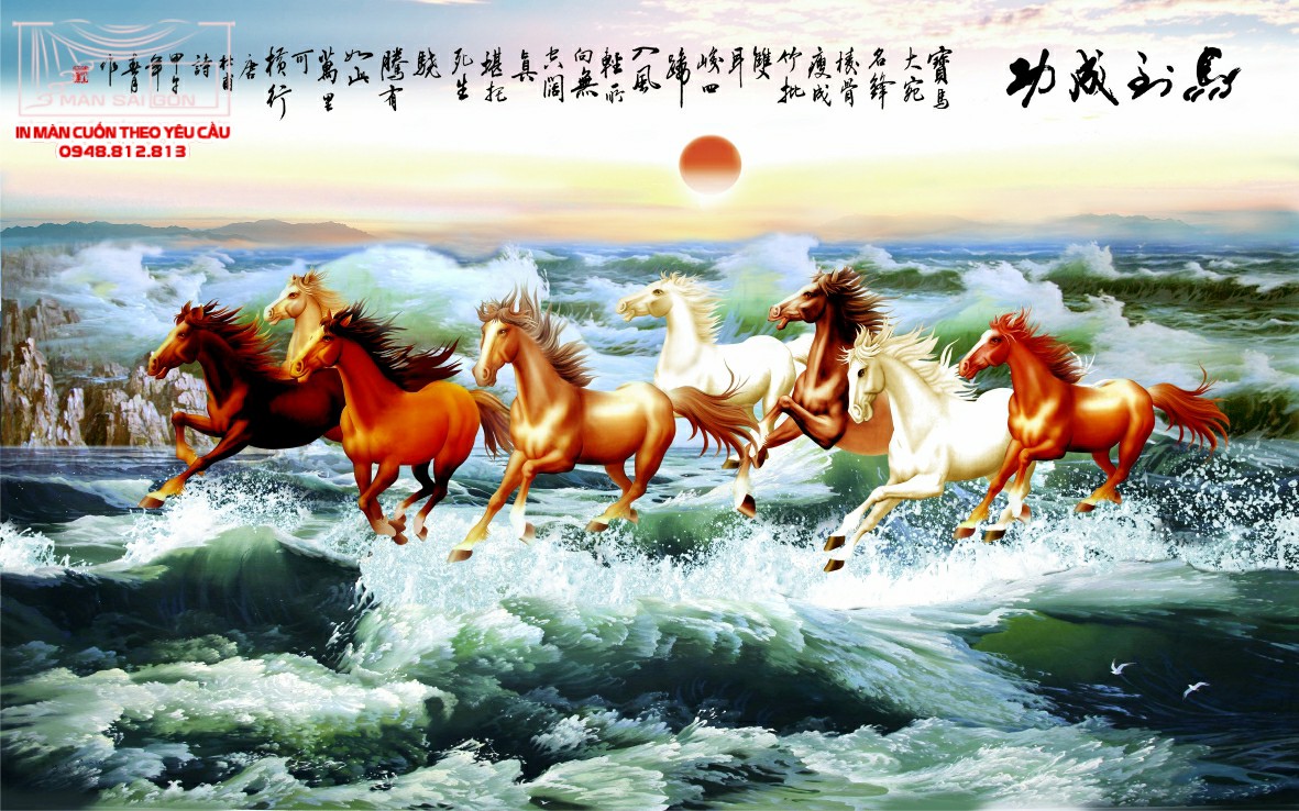 Man cuon in tranh - Màn cuốn in tranh