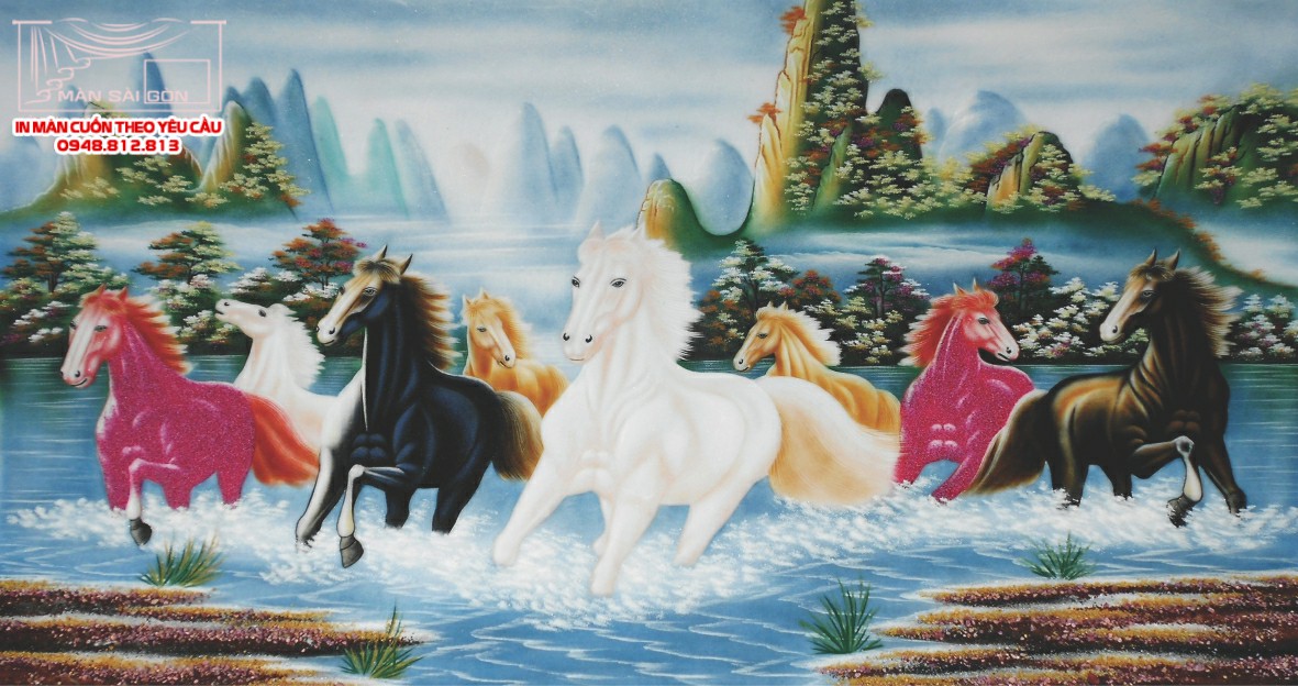 Man cuon in tranh - Màn cuốn in tranh