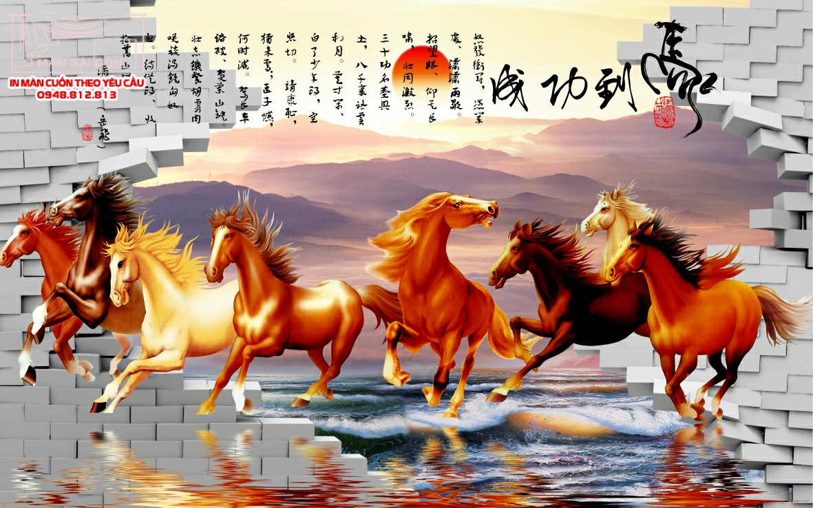 Man cuon in tranh - Màn cuốn in tranh