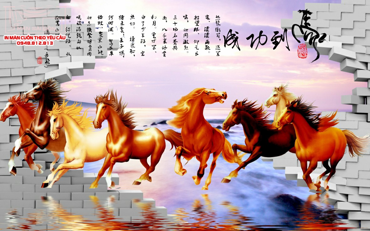 Man cuon in tranh - Màn cuốn in tranh