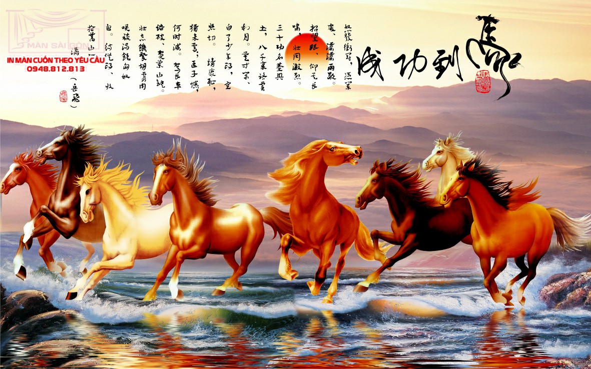 Man cuon in tranh - Màn cuốn in tranh