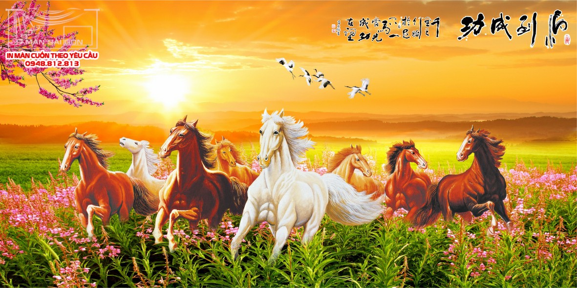 Man cuon in tranh - Màn cuốn in tranh