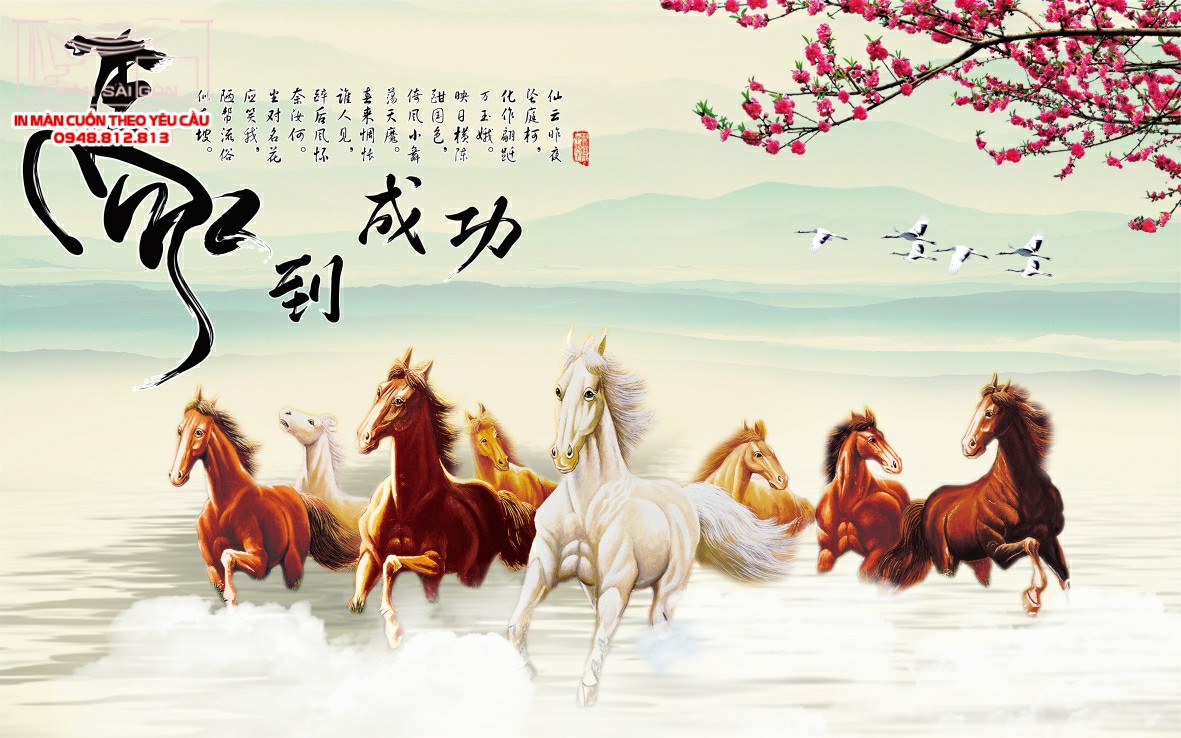 Man cuon in tranh - Màn cuốn in tranh