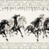 màn cuốn in tranh ngựa
