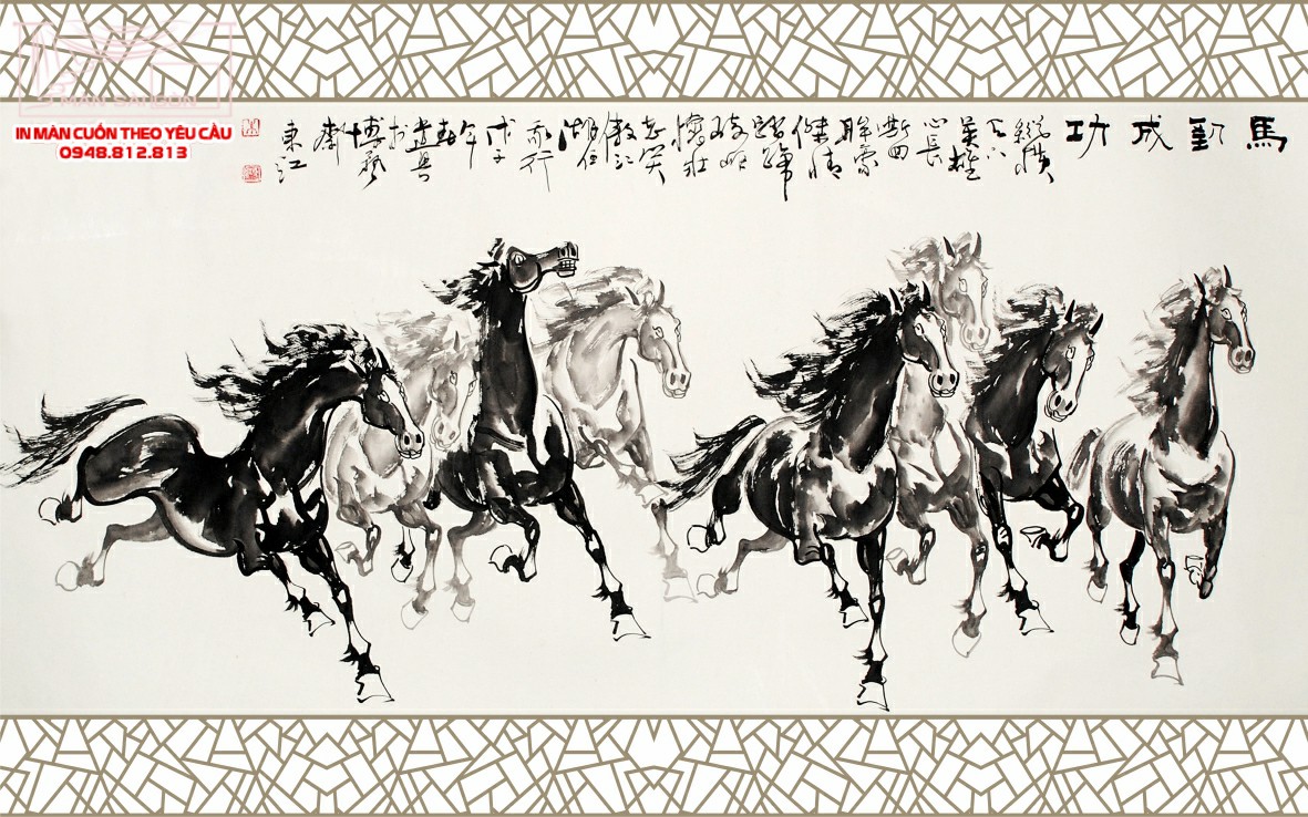 Man cuon in tranh - Màn cuốn in tranh